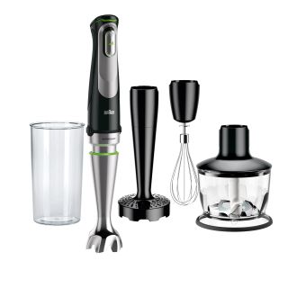 Mixeur plongeant Braun 1000 W Noir et Argent Mixeur plongeant Braun 1000 W Noir et Argent