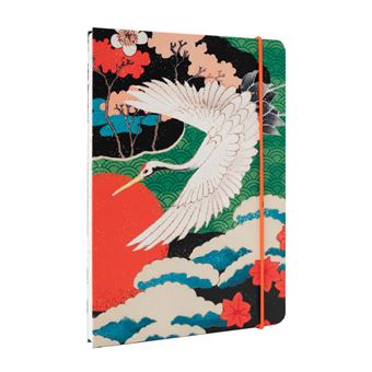 CARNET RELIURE COUSUE A5 JAPANESE CRANES