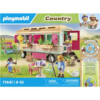 Playmobil Country 71441 Roulotte cafe boutique Playmobil Achat prix fnac