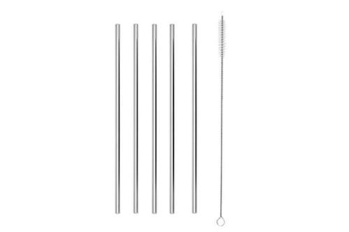 Lot de 5 pailles en métal Cooky
