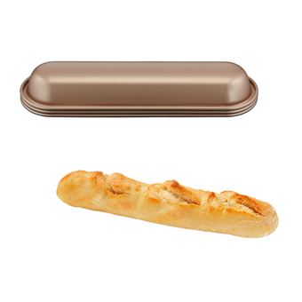 Set de 3 moules à petite baguette Tefal Creabake J3087304 Cuivre