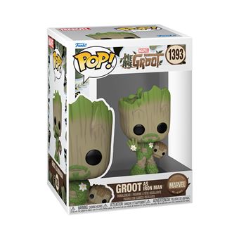 Figurine Funko Pop Marvel We Are Groot Iron Man - 1