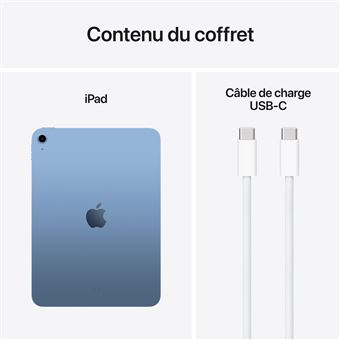 Apple iPad 11" A16 256 Go Bleu Wifi 2025