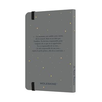 Agenda scolaire semainier Moleskine Edition Petit Prince Format de poche 2021-2022 Gris et Jaune