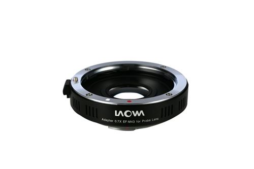 Bague d'adaptation réducteur de focale 0.7x Laowa pour objectif Probe monture Canon EF sur boiter monture Micro 43