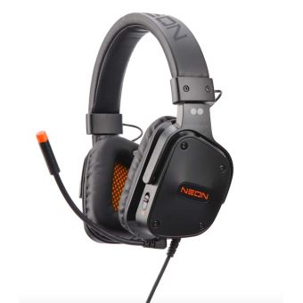 Micro-casque Gaming Two Dots Neon Noir et Orange pour PS4, Xbox One et Nintendo Switch