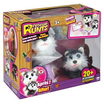 Jeu d'imitation Taldec Rescue Runts Le husky et son bébé