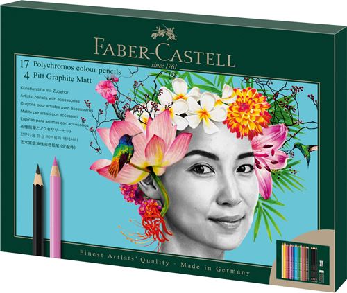 Set de 23 Polychromos et Pitt Graphite Matt Faber-Castell