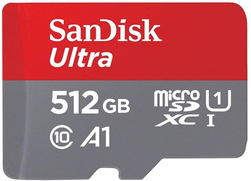 Carte mémoire micro SD SanDisk Ultra A1 512 Go