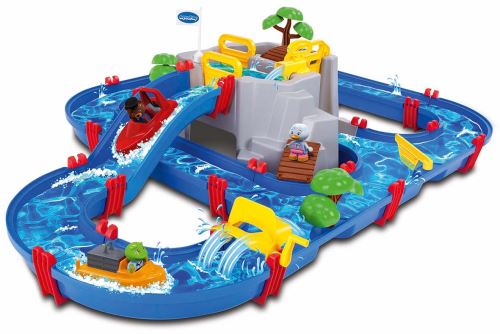Aquaplay Moutain Lake Circuit d'eau Jeu Plein Air Enfant 2 Bateaux + 3 Figurines Animaux Incluses Dès 8700001542 - vue 2