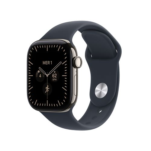 Apple Watch Series 12 GPS + Cellular 46 mm Boîtier en Naturel avec Bracelet Sport /