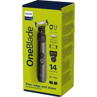 Tondeuse Philips OneBlade Pro Visage et Corps QP6651/61 5,4 W Chromé