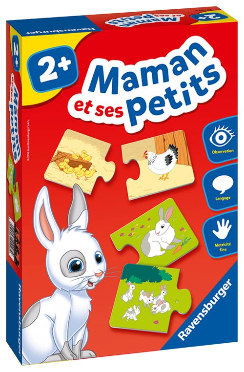 Puzzle Duo Ravensburger Maman et ses petits État correct - Ravensburger reconditionné disponible sur Fnac