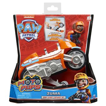 Véhicule et Figurine Zuma Pat Patrouille Moto Pups