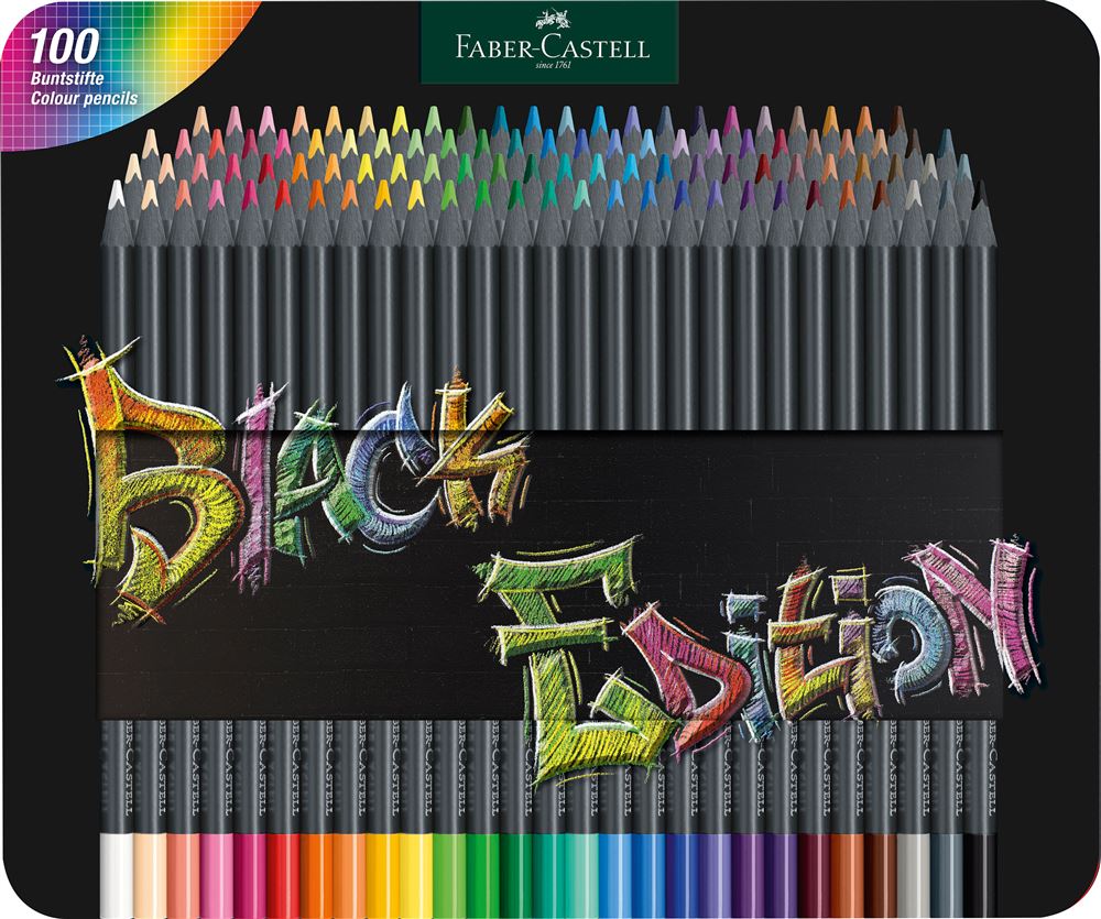 Crayons de couleur Black Edition Boîte métal de 36 Faber-Castell chez  Rougier & Plé