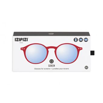 Lunettes pour écrans Izipizi forme ronde Rouge