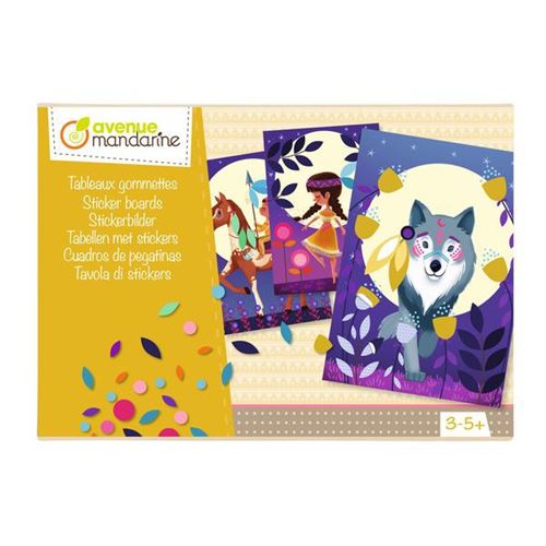 Kit créatif Avenue Mandarine Tableau de Gommettes