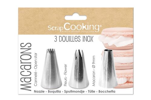 Scrapcooking Inox 3 Douilles Macarons