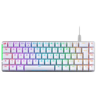 Clavier Gaming filaire Azerty Asus ROG Falchion ACE Blanc