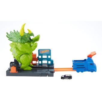 Circuit voitures Hot Wheels Attaque du Triceratops