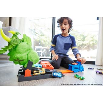 Circuit voitures Hot Wheels Attaque du Triceratops