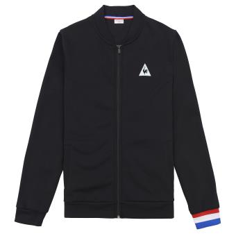 Veste zipp?�e Le coq sportif Tricolore CotonTech Noire taille S - Sweat-shirts de sport 