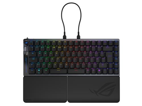 Clavier gaming mécanique sans fil et filaire Azerty Asus Rog Falcata Noir