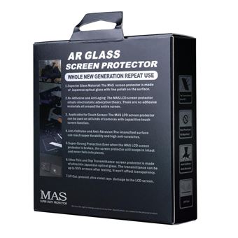 Protection d'écran en verre trempé avec Anti-Reflet Mas pour appareil photo Sony A7R V