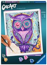 Peinture au numéro Ravensburger Creart Format Grand Hibou rêveur