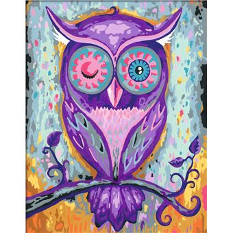 Peinture au numéro Ravensburger Creart Format Grand Hibou rêveur