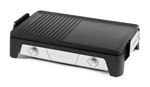 Plancha-Grill Riviera & Bar Bi-zone Cook et Serve QPL550 2130 W Noir et Inox