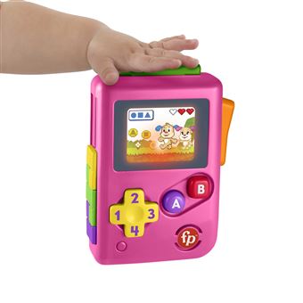 Jeu d'éveil Mattel Fisher-Price Première Console de Jeu Rose