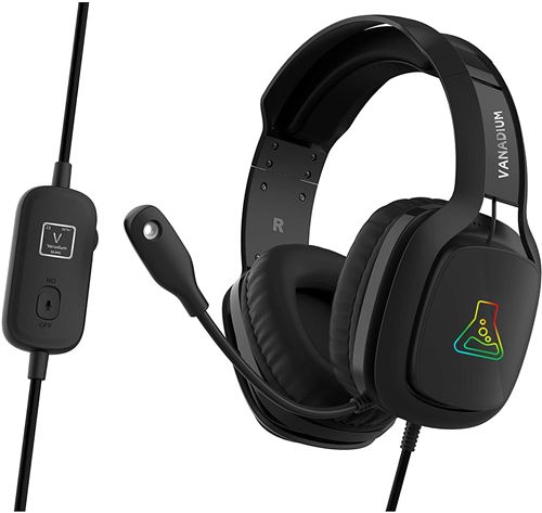 The G-Lab Korp Vanadium RGB Gaming Headset met Draad Zwart