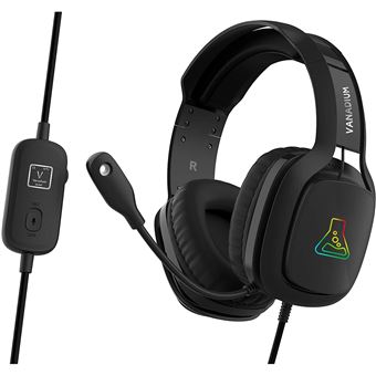 Casque Gaming filaire RGB The G-Lab Korp Vanadium Noir