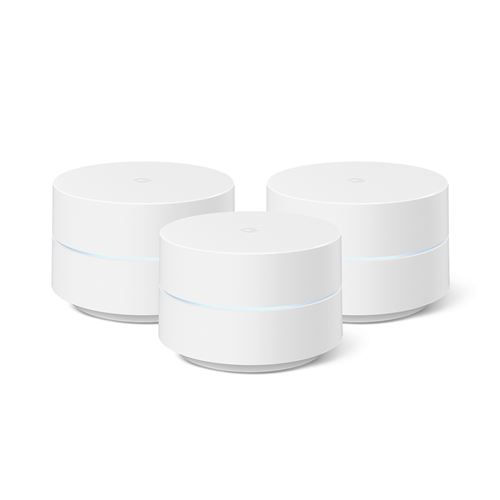 Pack de 3 routeurs Google Wifi Mesh 2021 Blanc