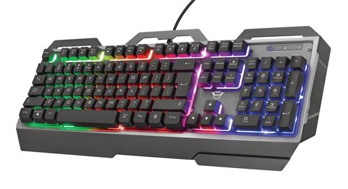 Clavier Filaire Gaming À Membrane Azerty Trust Torac Gxt 856 Noir
