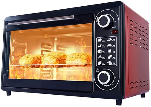 Four électrique Velte 48L 250 W Rouge et Noir