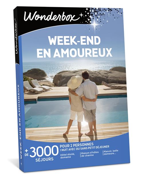 Coffret cadeau Wonderbox Week end en amoureux Edition 2025
