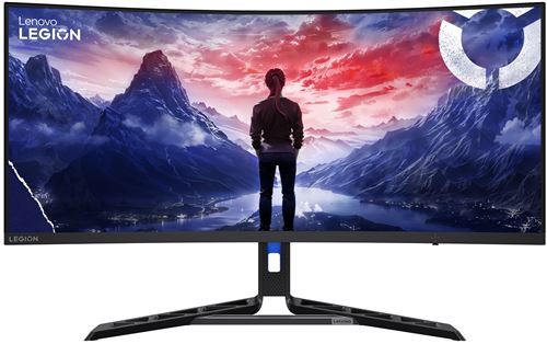 Lenovo Legion R34w 30 Écran Gaming de 34" Incurvé avec Eyesafe WQHD VA 180Hz 0.5ms HDMI+DP Cable DP AMD FreeSync Haut parleurs Réglage en Inclinaison - vue 8
