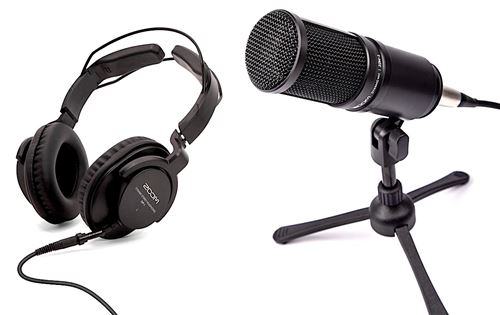 Pack Microphone podcast Zoom ZDM-1PMP Noir