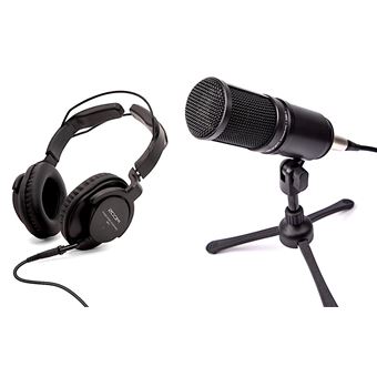 Pack Microphone podcast Zoom ZDM-1PMP Noir - Dictaphone - Achat & prix