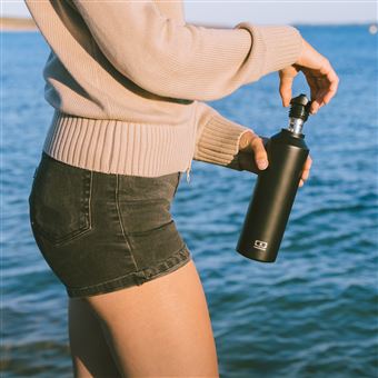 Bouteille isotherme Monbento Steel noir Onyx