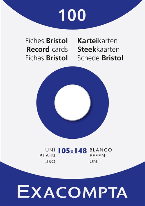 Fiche Exacompta A6 205 gm² - vue 5