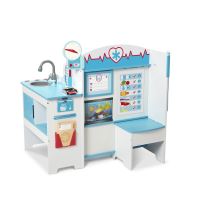Centre Vétérinaire PLAYMOBIL – Clinique Complète Avec Table D’examen, Baignoire, Pharmacie, 2 Peluches Chaton Et Hamster, 18 Accessoires – Dès 3 Ans