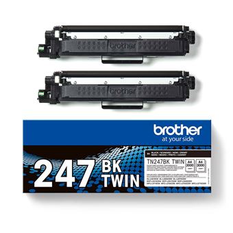 Brother TN2420 TWIN - pack de 2 - à rendement élevé - noir - original -  cartouche de toner