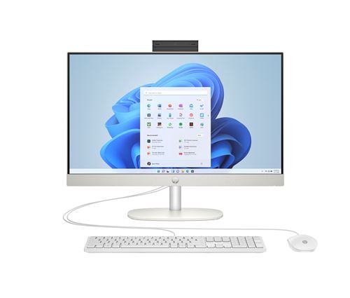 PC tout en un HP All-in-One 24-cr0066nf 23,8 AMD Ryzen™ 5 16 Go RAM 512 Go SSD Blanc