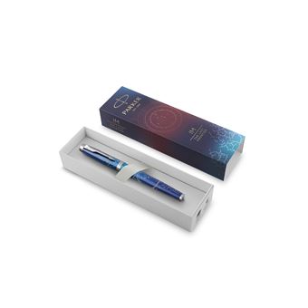 PARKER IM Premium Submerge, Stylo roller, Dégradé de bleu, recharge noire pointe fine, Coffret cadeau