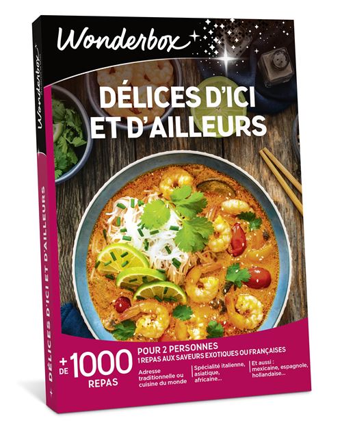Coffret cadeau Wonderbox Délices d'ici et d'ailleurs