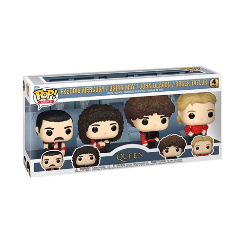 Figura Funko Pop! Rocks Queen Pack-4 Modelo Radio Gaga | 70602 -  Original - Figuras Miniaturas Coleccionables Para Exhibición - Idea De Regalo - Mercancía Oficial - Juguetes Para Niños Y Adultos -