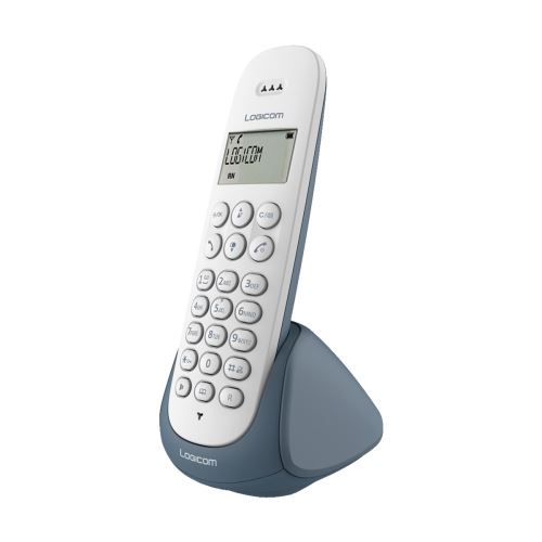 Téléphone sans fil Logicom Lina150 Solo Ardoise Blanc